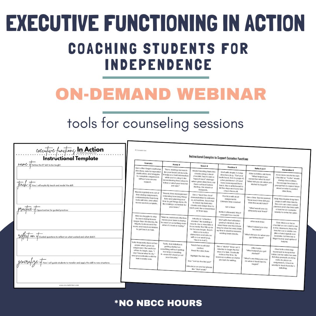 Executive Functioning in Action: Coaching Students for Independence On ...