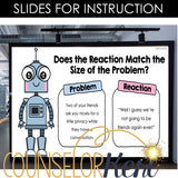 Big Deal Little Deal Counseling Lesson: Problem Size and Reaction Size Activity