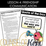 Friendship Group Counseling: Friendship Activities for Boundaries and Respect