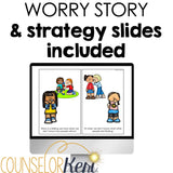 I Feel Worried Counseling Activity: Worry Lesson for Kindergarten Counseling