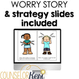 I Feel Worried Counseling Activity: Worry Lesson for Kindergarten Counseling