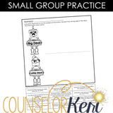 Big Deal Little Deal Counseling Lesson: Problem Size and Reaction Size Activity