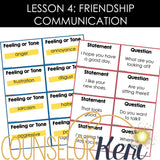Friendship Group Counseling: Friendship Activities for Boundaries and Respect