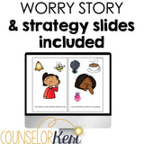 I Feel Worried Counseling Activity: Worry Lesson for Kindergarten Counseling