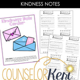Kindness SEL Centers: Kindness Counseling Activities for Classroom Counseling & Kindness Bulletin Board