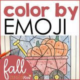 Fall Color by Feeling Activity: Identify Feelings with Color by Emoji Counseling