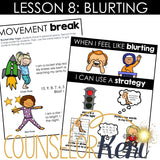 Kindergarten Self Control Group: Self Control Activities for Group Counseling