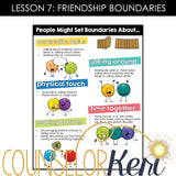 Friendship Group Counseling: Friendship Activities for Boundaries and Respect