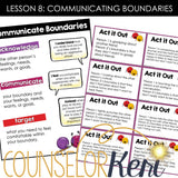 Friendship Group Counseling: Friendship Activities for Boundaries and Respect