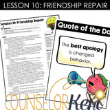 Friendship Group Counseling: Friendship Activities for Boundaries and Respect