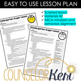 Anger Counseling Activity: Anger Lesson for Kindergarten Counseling