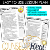 I Feel Proud Counseling Activity: Proud Lesson for Kindergarten Counseling