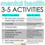 3-5 Mental Health Awareness Activities: Mental Health Centers, Discussion & More