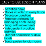 Kindergarten Feelings Lessons: Feelings Counseling Lessons with Coping Skills