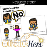 Accepting No Counseling Activity - Responding to No Lesson Kindergarten Counseling
