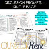 6-8th Grade Mental Health Awareness Activities: Mental Health Centers, Discussion & More