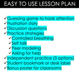 I Feel Frustrated Counseling Activity: Frustration Lesson for Kindergarten