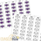 Halloween Feelings Activity: Halloween Emoji Sliders for Desk Feelings Label