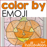 Halloween Color by Feeling Activity: Identify Feelings with Color by Emoji Counseling