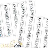 Halloween Feelings Activity: Halloween Emoji Sliders for Desk Feelings Label