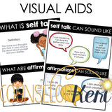 Worry Counseling Lesson Plans: Grounding and Self Talk Worry Art Activity