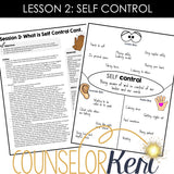 Kindergarten Self Control Group: Self Control Activities for Group Counseling