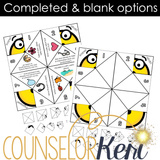 Feelings Calming Strategy Tool: Emoji Fortune Tellers for Counseling and SEL