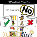 Accepting No Counseling Activity - Responding to No Lesson Kindergarten Counseling