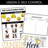 Kindergarten Self Control Group: Self Control Activities for Group Counseling