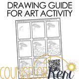 Worry Counseling Lesson Plans: Grounding and Self Talk Worry Art Activity