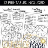 Halloween Color by Feeling Activity: Identify Feelings with Color by Emoji Counseling