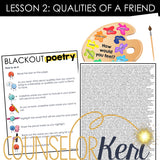 Friendship Group Counseling: Friendship Activities for Boundaries and Respect