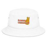 School Counselor Peace Fashion bucket hat
