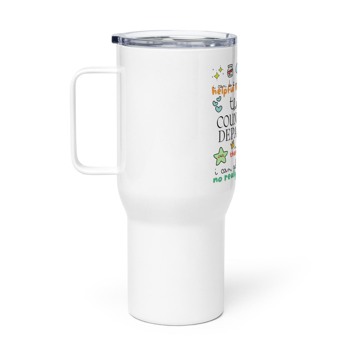 The School Counselor's Department Travel Mug With A Handle – Counselor Keri