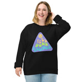 Feel Your Feelings Unisex organic raglan sweatshirt