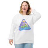 Feel Your Feelings Unisex organic raglan sweatshirt