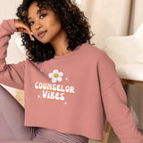 Counselor Vibes Crop Sweatshirt
