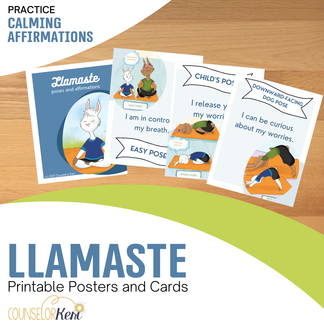 Kids Printable Yoga Cards with Affirmations