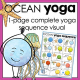 Ocean Yoga Activity: Yoga Brain Break for School Counseling Lesson