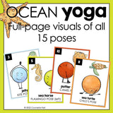 Ocean Yoga Activity: Yoga Brain Break for School Counseling Lesson