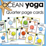 Ocean Yoga Activity: Yoga Brain Break for School Counseling Lesson