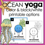 Ocean Yoga Activity: Yoga Brain Break for School Counseling Lesson