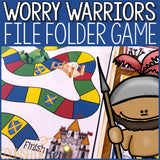 Worry Warriors Counseling Game: Worry Activities File Folder Game