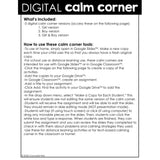 Calm Corner Digital Activity for SEL Distance Learning: Coping Skills Activities