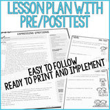 Expressing Emotions Activity Classroom Guidance Lesson for School Counseling