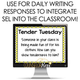 Social Emotional Learning SEL Writing Prompts and Conversation Starters