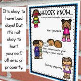 Superhero Behavior Classroom Guidance Lesson Book Companion Activity