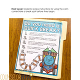 Calm Down Corner Self Regulation Lap Book: Label Feelings & Calming Strategies