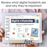 Digital Footprint Digital Activity for Google Classroom Distance Learning