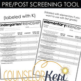 Kindergarten Friendship Group Counseling Curriculum